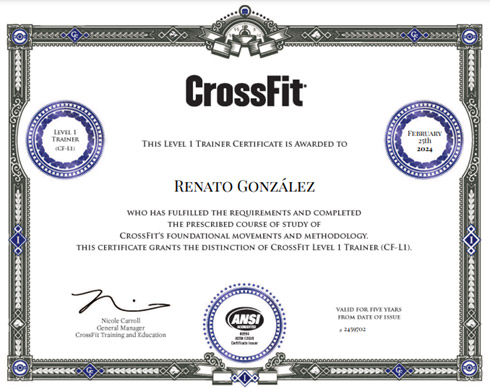 Certificado de Coach